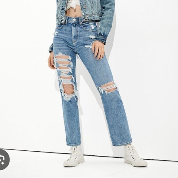 American eagle highest rise 90's boyfriend jeans - Picture 1 of 13